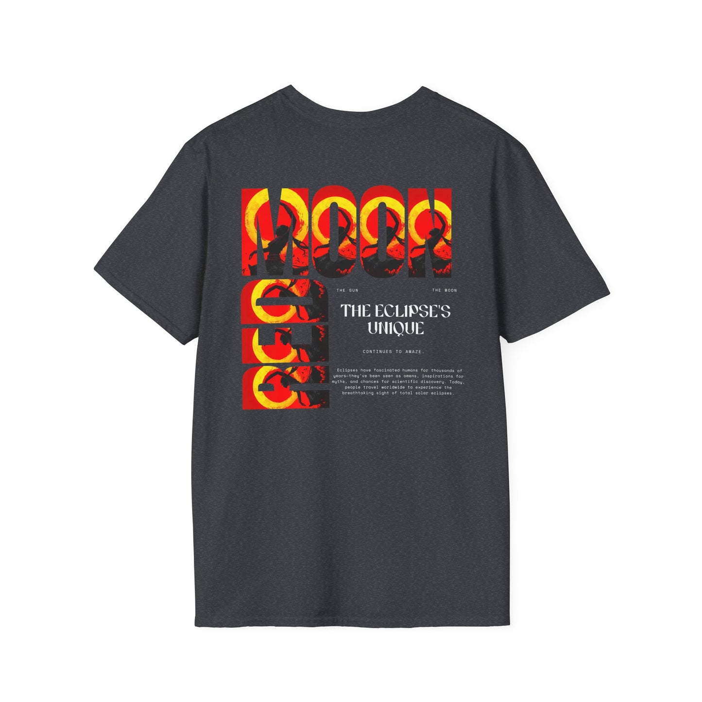 Red Moon Unisex T-Shirt | Softstyle Graphic Tee | Unique Retro Design | Perfect for Music Lovers & Festivals | Gift for Enthusiasts