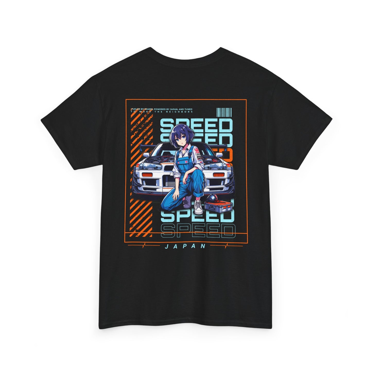Retro Anime Speed Racing Tee, Graphic T-Shirt for Gamers, Unisex Cotton Shirt, Streetwear, Everyday Wear, Gift for Otaku