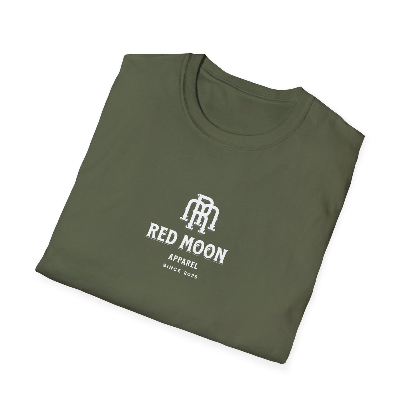 Red Moon Unisex T-Shirt | Softstyle Graphic Tee | Unique Retro Design | Perfect for Music Lovers & Festivals | Gift for Enthusiasts