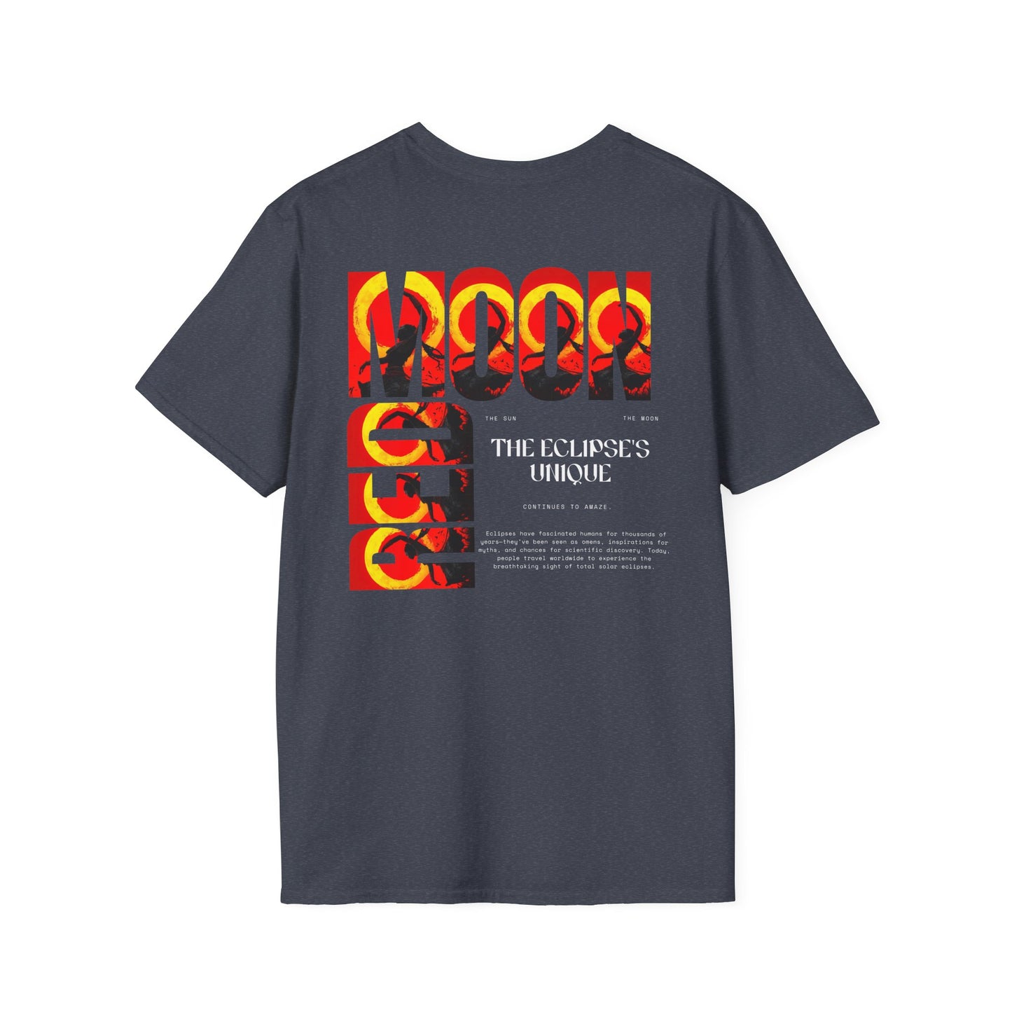 Red Moon Unisex T-Shirt | Softstyle Graphic Tee | Unique Retro Design | Perfect for Music Lovers & Festivals | Gift for Enthusiasts