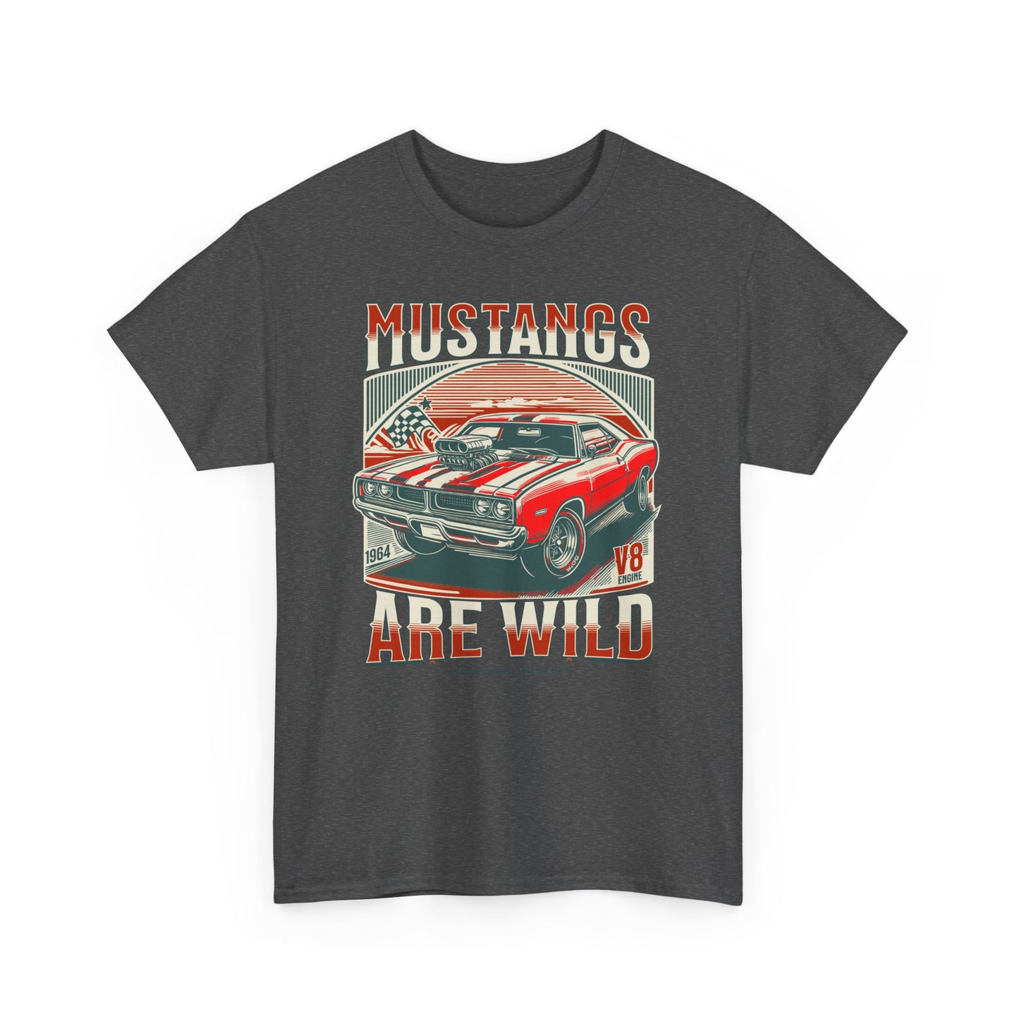 Vintage Mustang Graphic Tee, Car Lover Gift, Unisex Cotton Shirt, Automotive Enthusiast Apparel, Retro Style T-Shirt