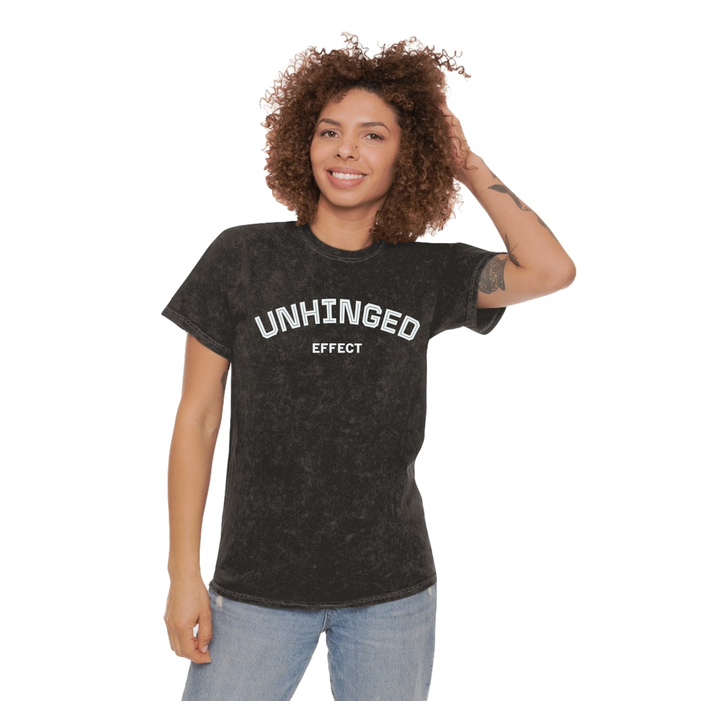 Unhinged Effect Mineral Wash T-Shirt | Trendy Casual Tee, Grunge Aesthetic, Gift for Him/Her, Comfortable Summer Wear, Street Style Clothing
