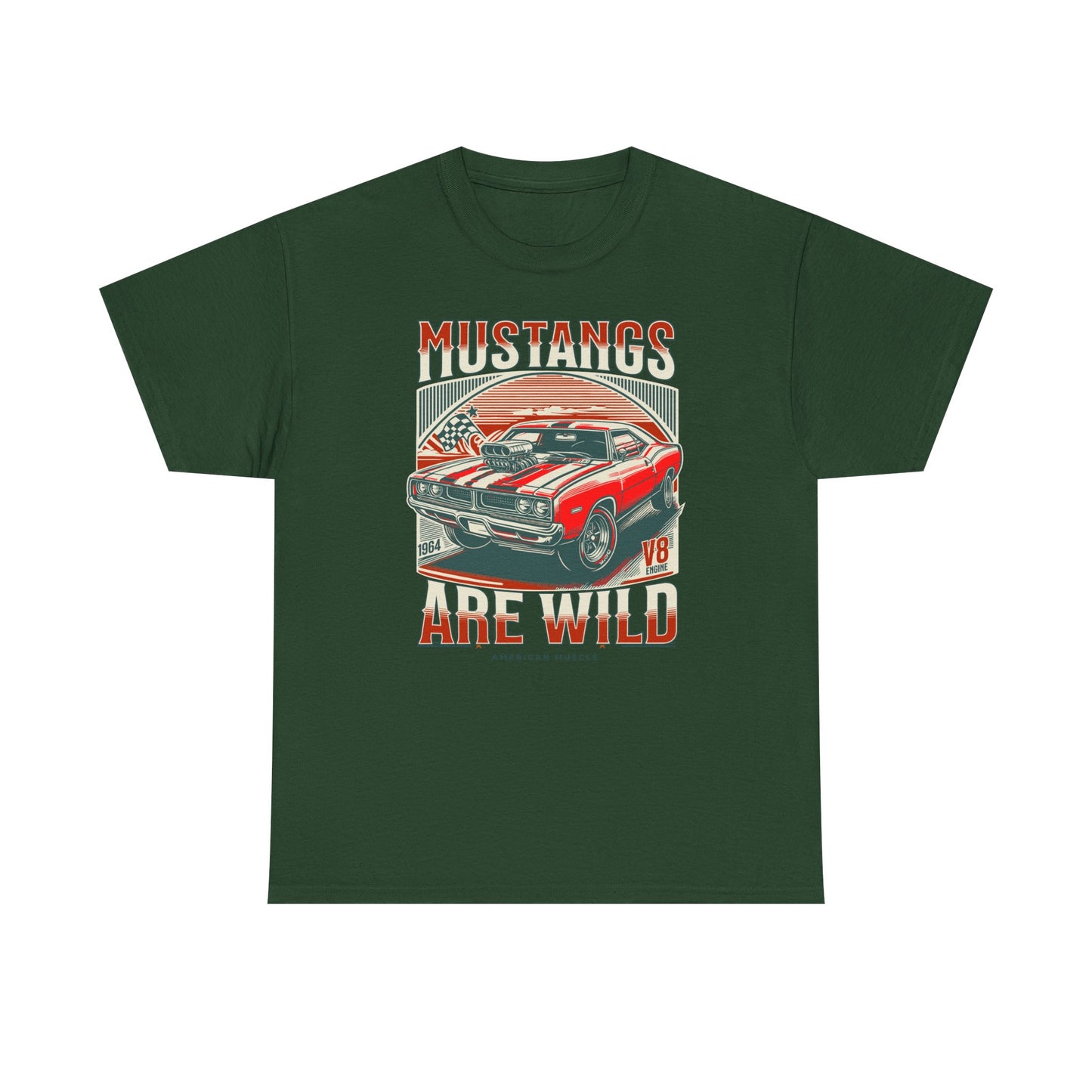 Vintage Mustang Graphic Tee, Car Lover Gift, Unisex Cotton Shirt, Automotive Enthusiast Apparel, Retro Style T-Shirt