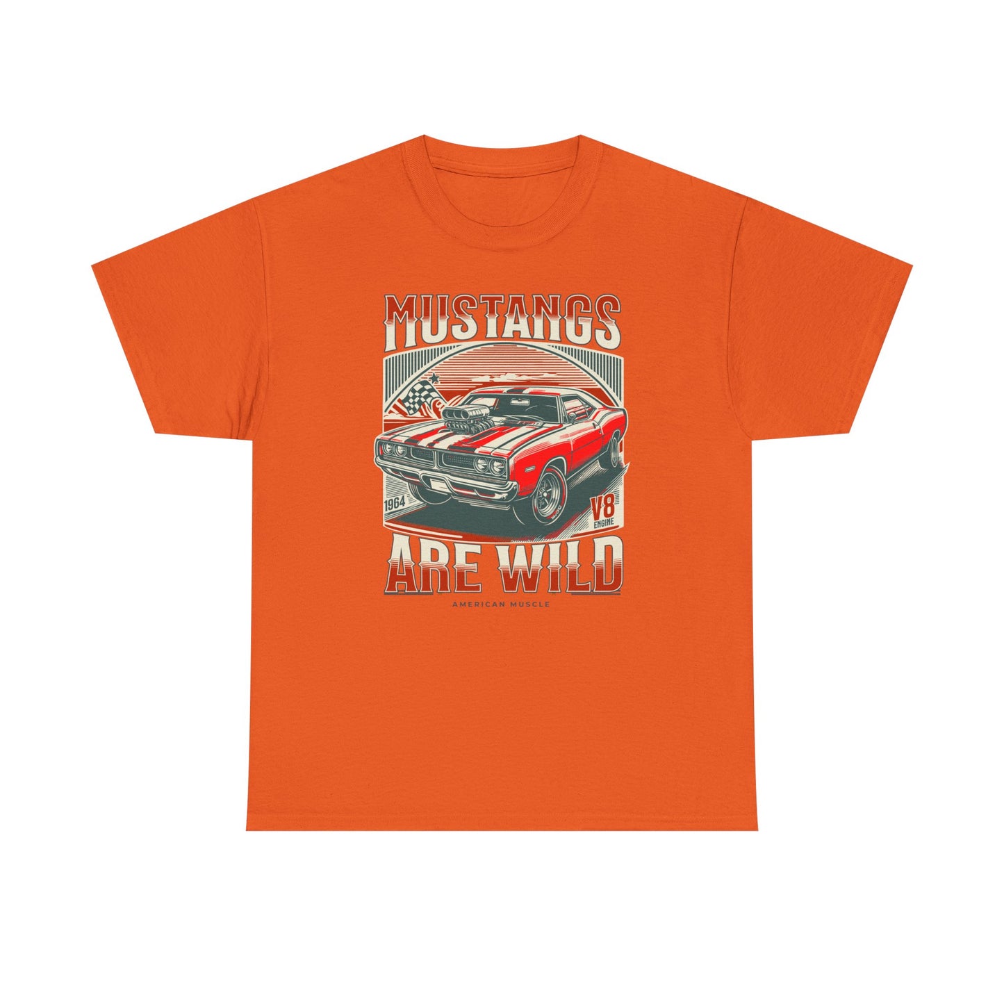 Vintage Mustang Graphic Tee, Car Lover Gift, Unisex Cotton Shirt, Automotive Enthusiast Apparel, Retro Style T-Shirt