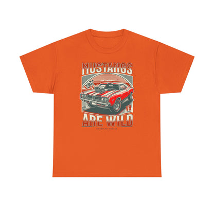 Vintage Mustang Graphic Tee, Car Lover Gift, Unisex Cotton Shirt, Automotive Enthusiast Apparel, Retro Style T-Shirt