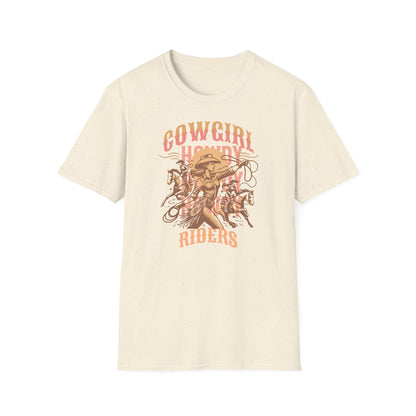 Cowgirl Rodeo T-Shirt - Vintage Style Graphic Tee, Perfect for Country Music Lovers, Western Fashion, Rodeo Events, Summer Outfits