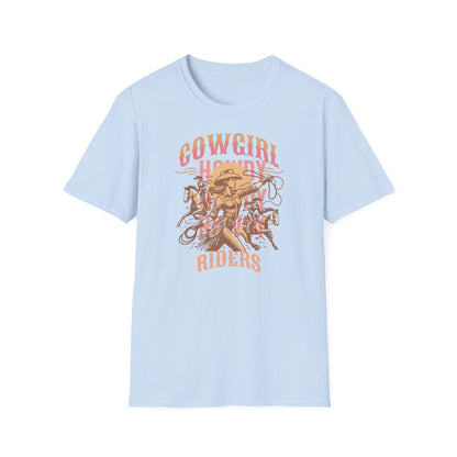 Cowgirl Rodeo T-Shirt - Vintage Style Graphic Tee, Perfect for Country Music Lovers, Western Fashion, Rodeo Events, Summer Outfits