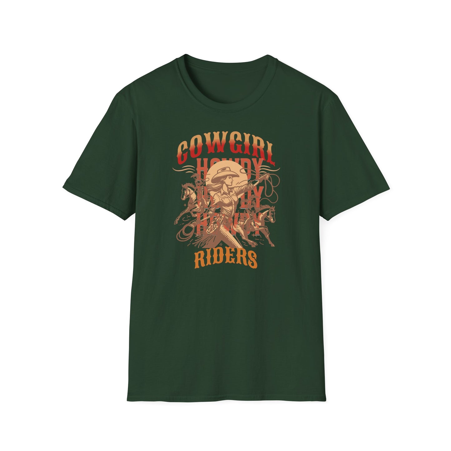 Cowgirl Rodeo T-Shirt - Vintage Style Graphic Tee, Perfect for Country Music Lovers, Western Fashion, Rodeo Events, Summer Outfits