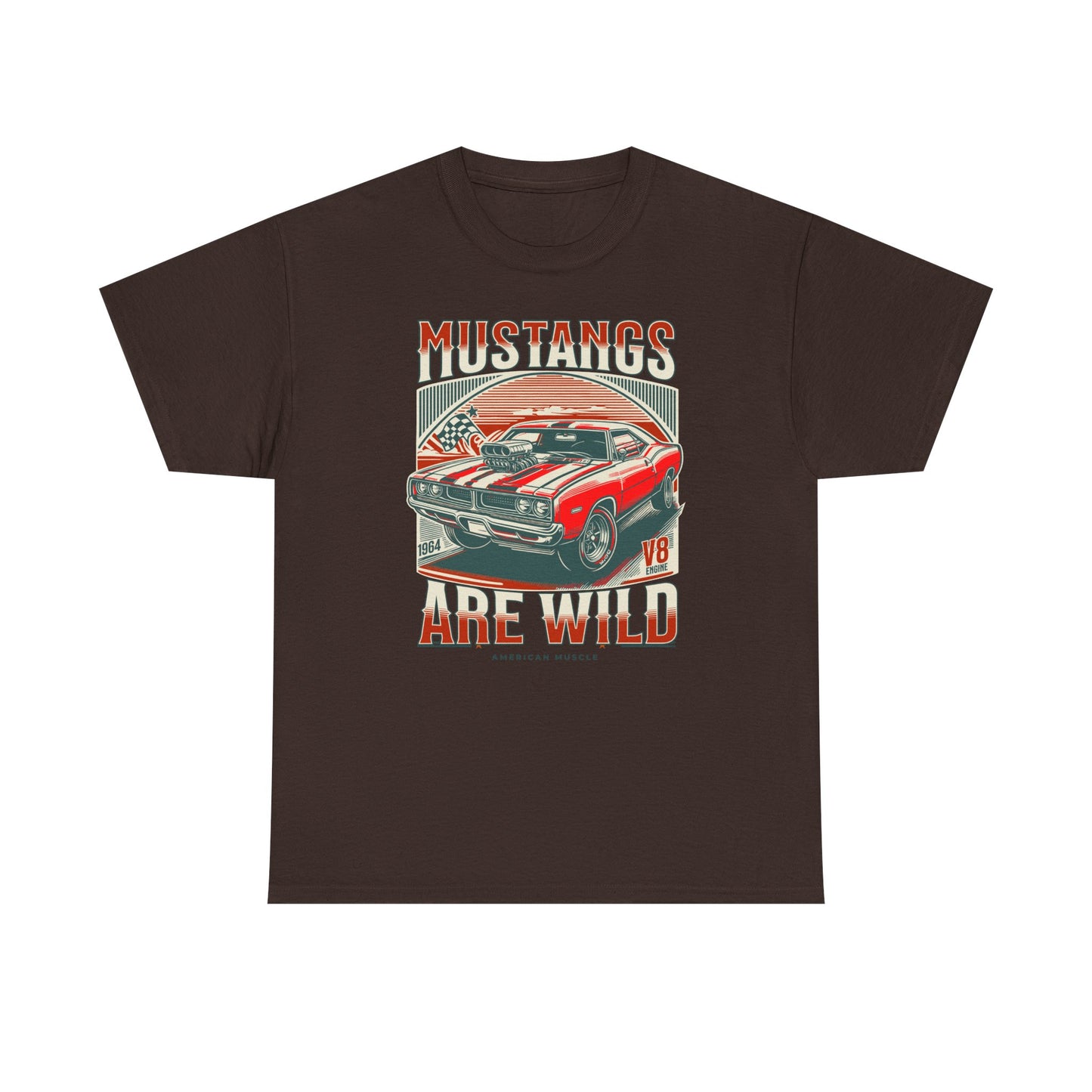 Vintage Mustang Graphic Tee, Car Lover Gift, Unisex Cotton Shirt, Automotive Enthusiast Apparel, Retro Style T-Shirt
