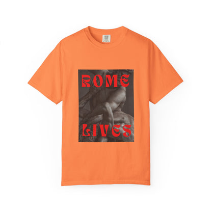 Rome Lives Graphic T-Shirt | Artistic Unisex Tee, Vintage-Inspired Apparel, Streetwear Fashion, Casual Wear, Gift for Art Lovers