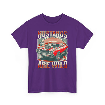 Vintage Mustang Graphic Tee, Car Lover Gift, Unisex Cotton Shirt, Automotive Enthusiast Apparel, Retro Style T-Shirt