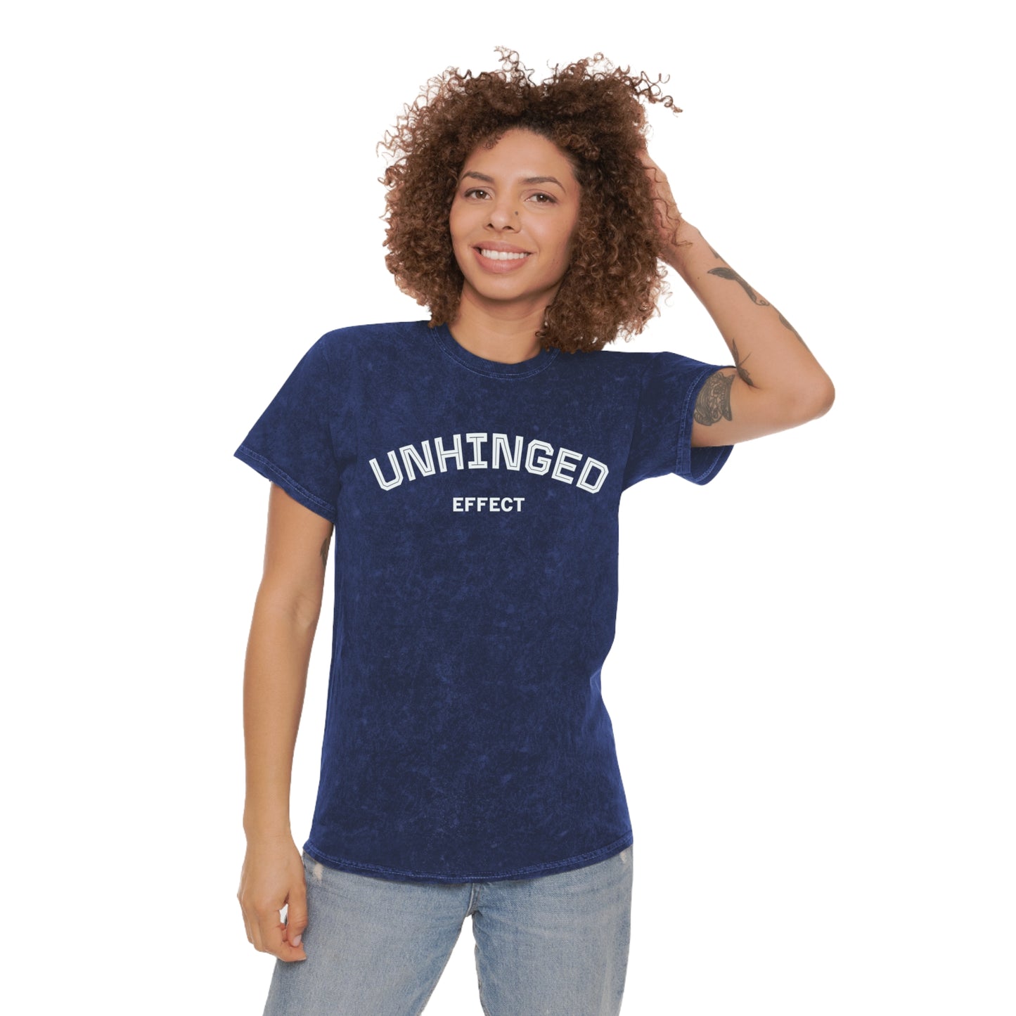 Unhinged Effect Mineral Wash T-Shirt | Trendy Casual Tee, Grunge Aesthetic, Gift for Him/Her, Comfortable Summer Wear, Street Style Clothing