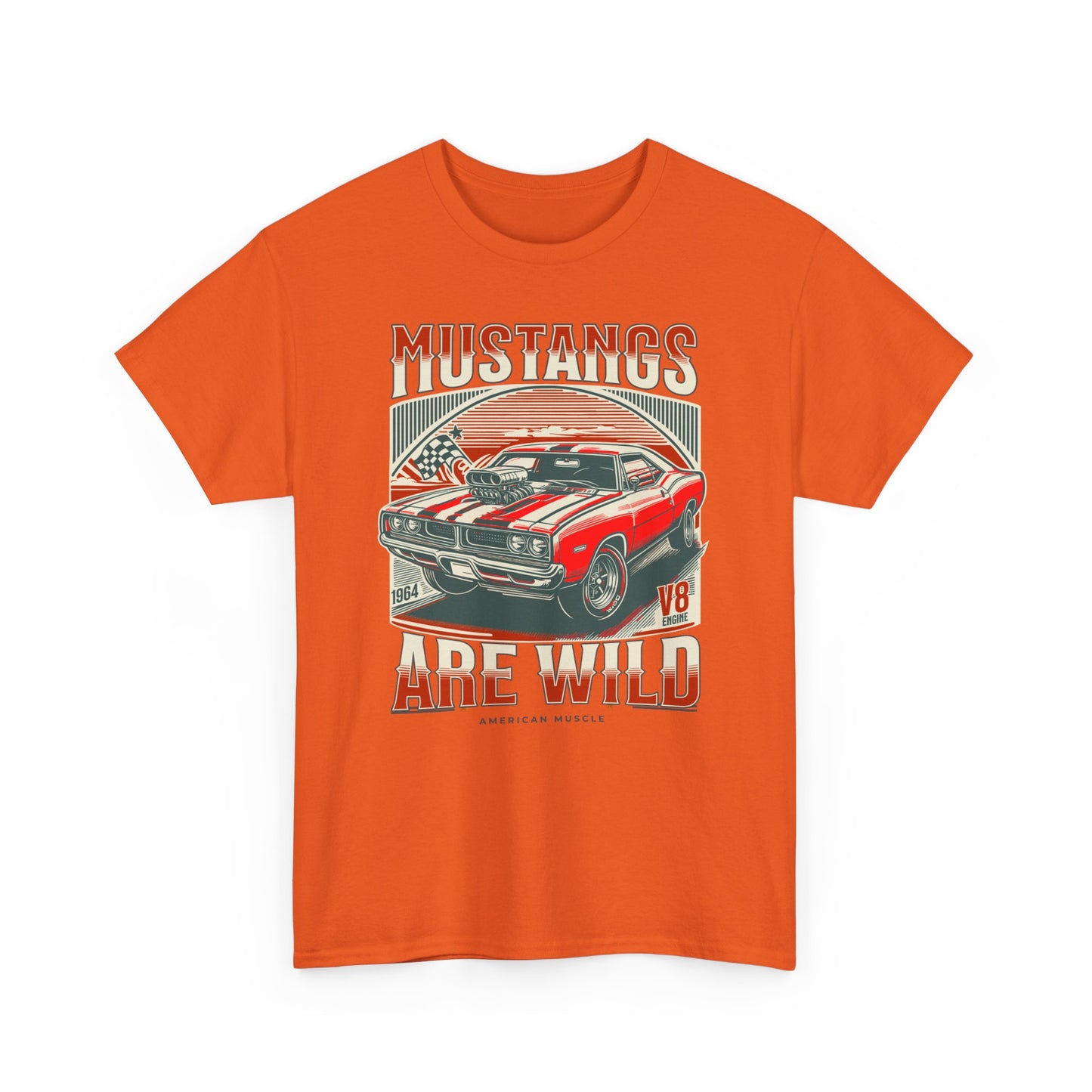 Vintage Mustang Graphic Tee, Car Lover Gift, Unisex Cotton Shirt, Automotive Enthusiast Apparel, Retro Style T-Shirt