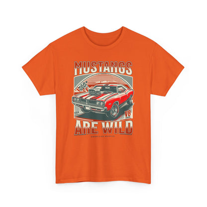 Vintage Mustang Graphic Tee, Car Lover Gift, Unisex Cotton Shirt, Automotive Enthusiast Apparel, Retro Style T-Shirt