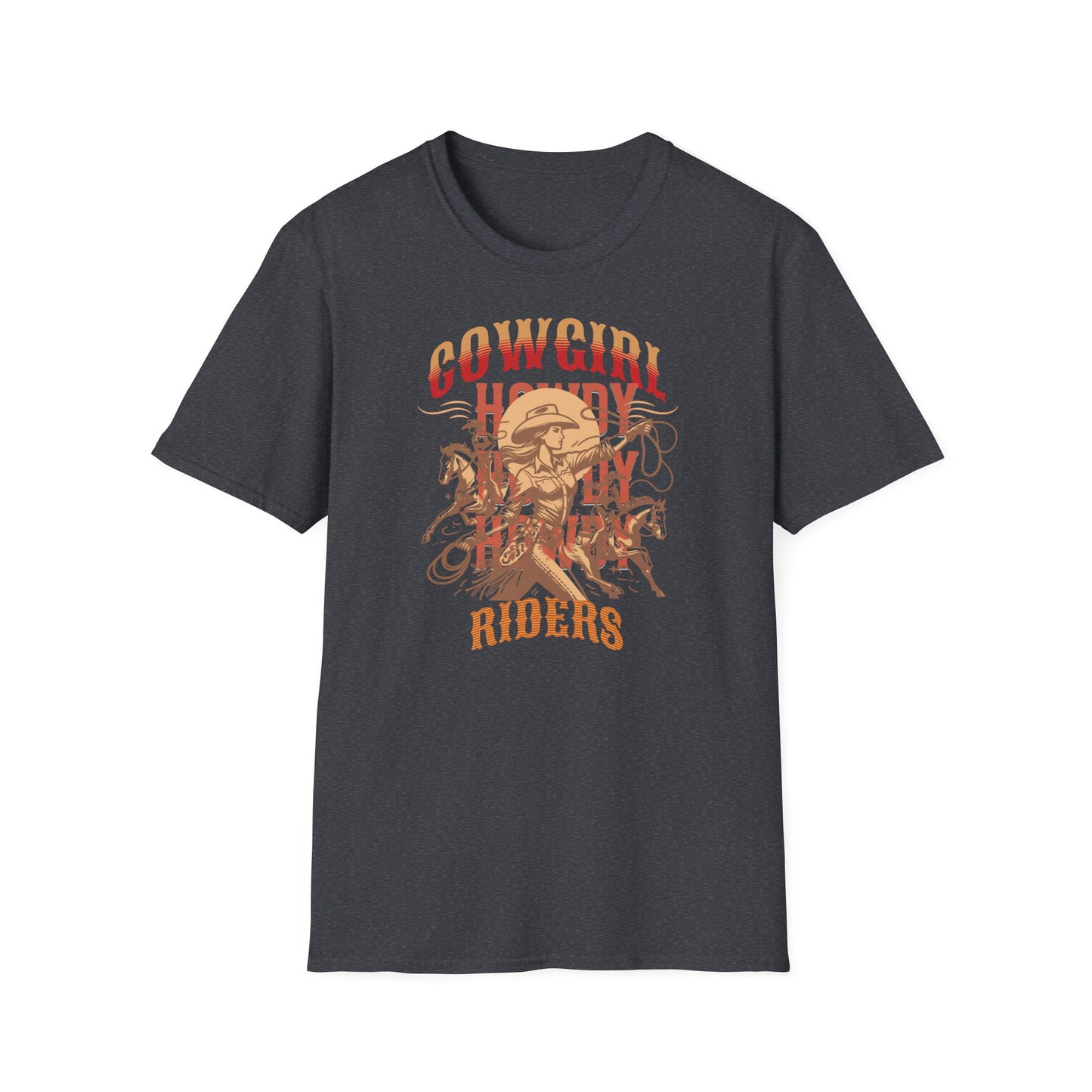 Cowgirl Rodeo T-Shirt - Vintage Style Graphic Tee, Perfect for Country Music Lovers, Western Fashion, Rodeo Events, Summer Outfits