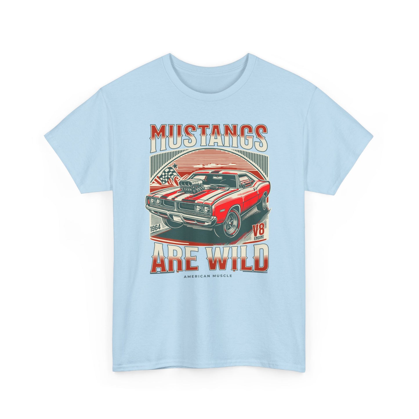 Vintage Mustang Graphic Tee, Car Lover Gift, Unisex Cotton Shirt, Automotive Enthusiast Apparel, Retro Style T-Shirt