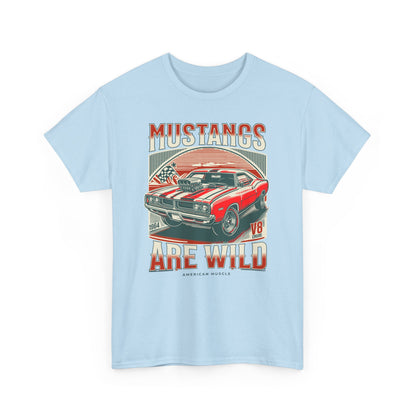 Vintage Mustang Graphic Tee, Car Lover Gift, Unisex Cotton Shirt, Automotive Enthusiast Apparel, Retro Style T-Shirt