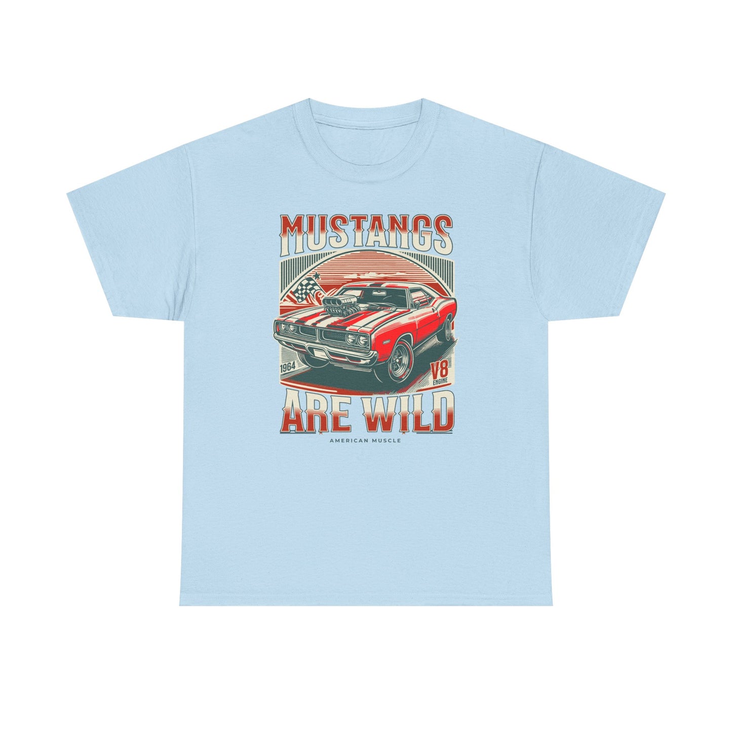 Vintage Mustang Graphic Tee, Car Lover Gift, Unisex Cotton Shirt, Automotive Enthusiast Apparel, Retro Style T-Shirt