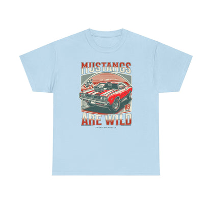 Vintage Mustang Graphic Tee, Car Lover Gift, Unisex Cotton Shirt, Automotive Enthusiast Apparel, Retro Style T-Shirt