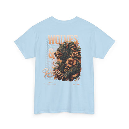 Wild Spirit Unisex Heavy Cotton Tee - Perfect for Nature Lovers, Graphic Tee, Gift for Adventurers, Casual Wear, Trendy Fashion