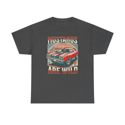 Vintage Mustang Graphic Tee, Car Lover Gift, Unisex Cotton Shirt, Automotive Enthusiast Apparel, Retro Style T-Shirt