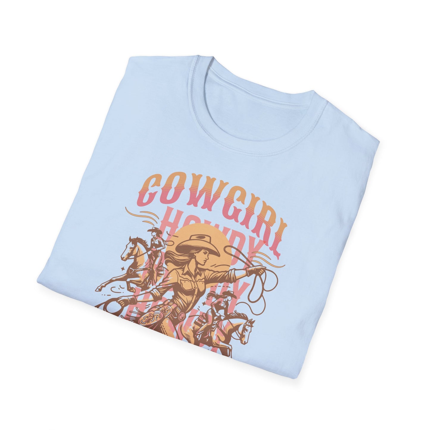 Cowgirl Rodeo T-Shirt - Vintage Style Graphic Tee, Perfect for Country Music Lovers, Western Fashion, Rodeo Events, Summer Outfits