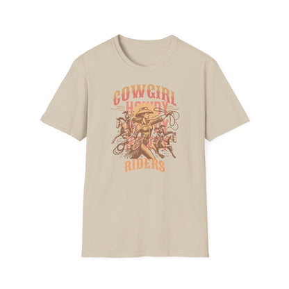 Cowgirl Rodeo T-Shirt - Vintage Style Graphic Tee, Perfect for Country Music Lovers, Western Fashion, Rodeo Events, Summer Outfits