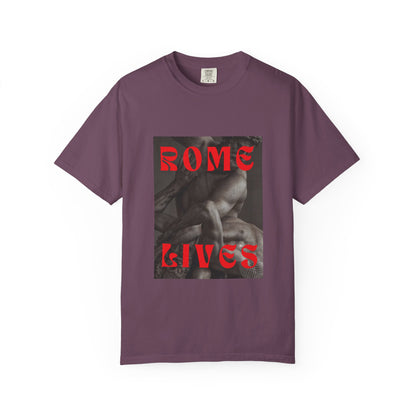 Rome Lives Graphic T-Shirt | Artistic Unisex Tee, Vintage-Inspired Apparel, Streetwear Fashion, Casual Wear, Gift for Art Lovers
