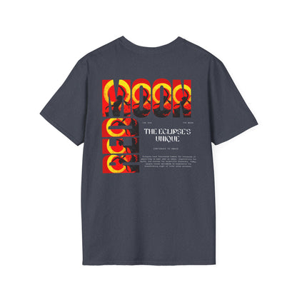 Red Moon Unisex T-Shirt | Softstyle Graphic Tee | Unique Retro Design | Perfect for Music Lovers & Festivals | Gift for Enthusiasts