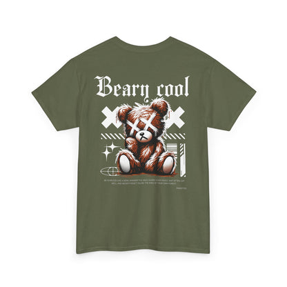 Beary Cool Graphic Tee, Trendy Unisex Tee, Casual Streetwear, Perfect Gift for Bear Lovers, Great for Social Gatherings, Hipster Fashion