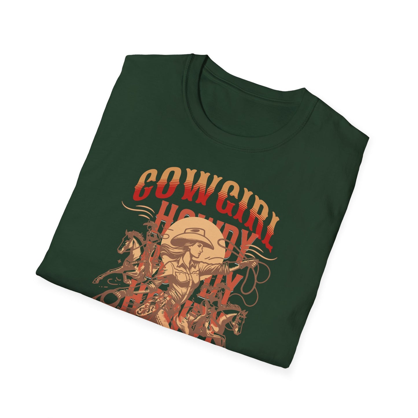 Cowgirl Rodeo T-Shirt - Vintage Style Graphic Tee, Perfect for Country Music Lovers, Western Fashion, Rodeo Events, Summer Outfits