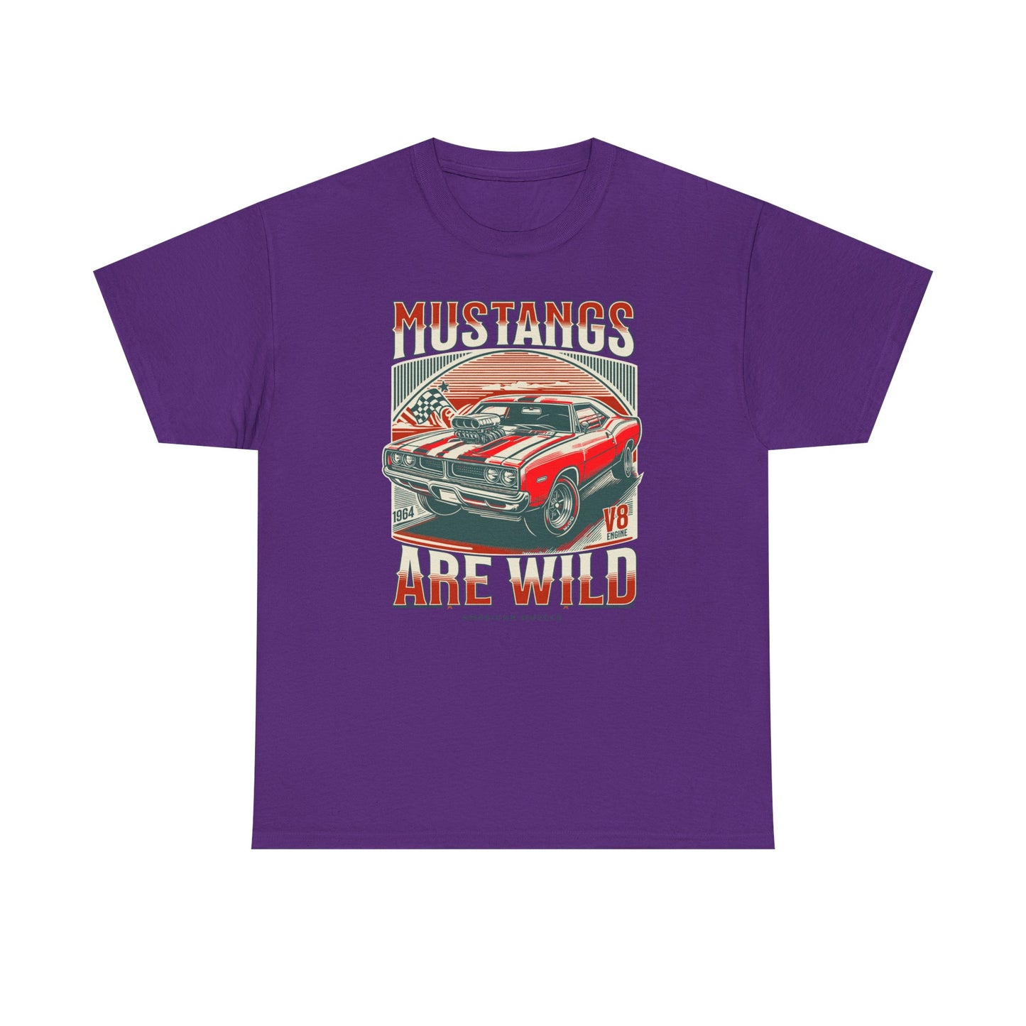 Vintage Mustang Graphic Tee, Car Lover Gift, Unisex Cotton Shirt, Automotive Enthusiast Apparel, Retro Style T-Shirt