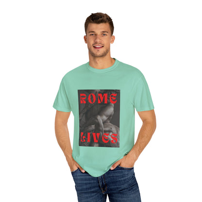 Rome Lives Graphic T-Shirt | Artistic Unisex Tee, Vintage-Inspired Apparel, Streetwear Fashion, Casual Wear, Gift for Art Lovers