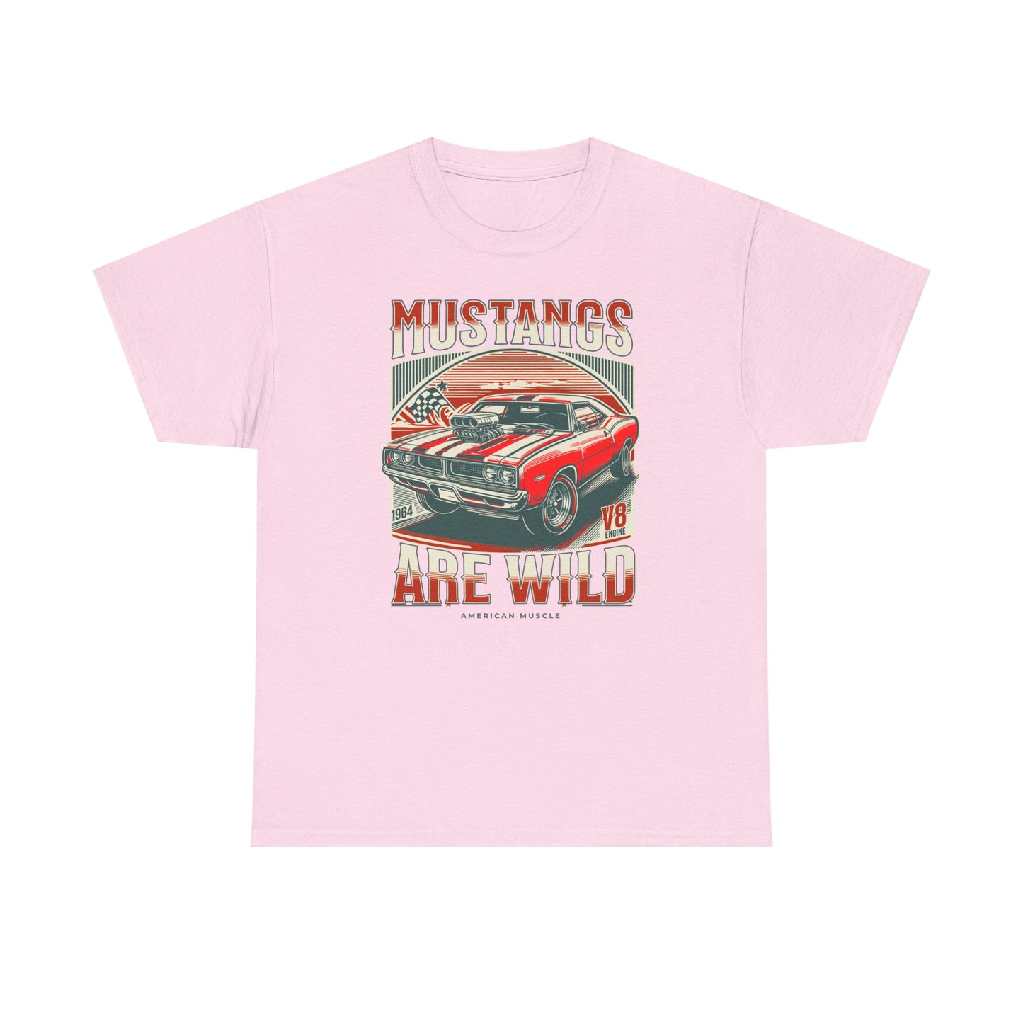 Vintage Mustang Graphic Tee, Car Lover Gift, Unisex Cotton Shirt, Automotive Enthusiast Apparel, Retro Style T-Shirt