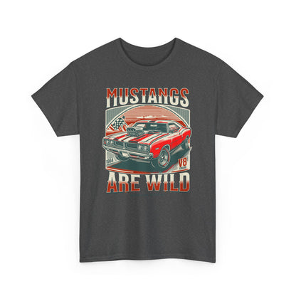 Vintage Mustang Graphic Tee, Car Lover Gift, Unisex Cotton Shirt, Automotive Enthusiast Apparel, Retro Style T-Shirt