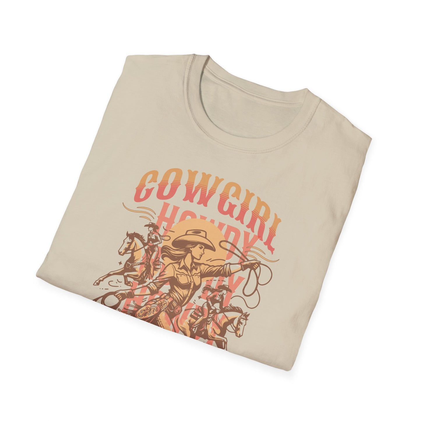 Cowgirl Rodeo T-Shirt - Vintage Style Graphic Tee, Perfect for Country Music Lovers, Western Fashion, Rodeo Events, Summer Outfits