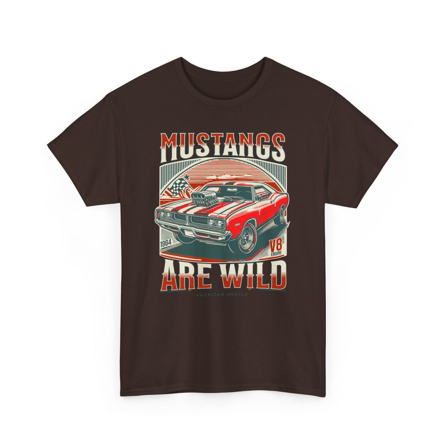 Vintage Mustang Graphic Tee, Car Lover Gift, Unisex Cotton Shirt, Automotive Enthusiast Apparel, Retro Style T-Shirt