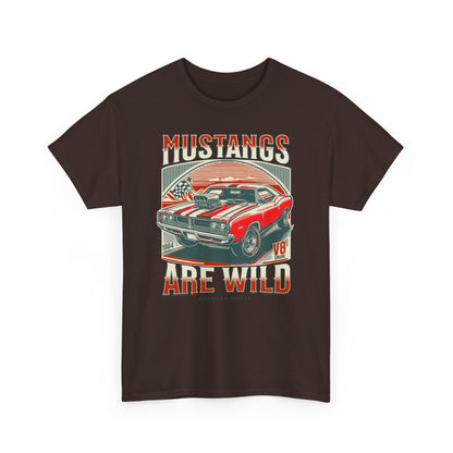 Vintage Mustang Graphic Tee, Car Lover Gift, Unisex Cotton Shirt, Automotive Enthusiast Apparel, Retro Style T-Shirt