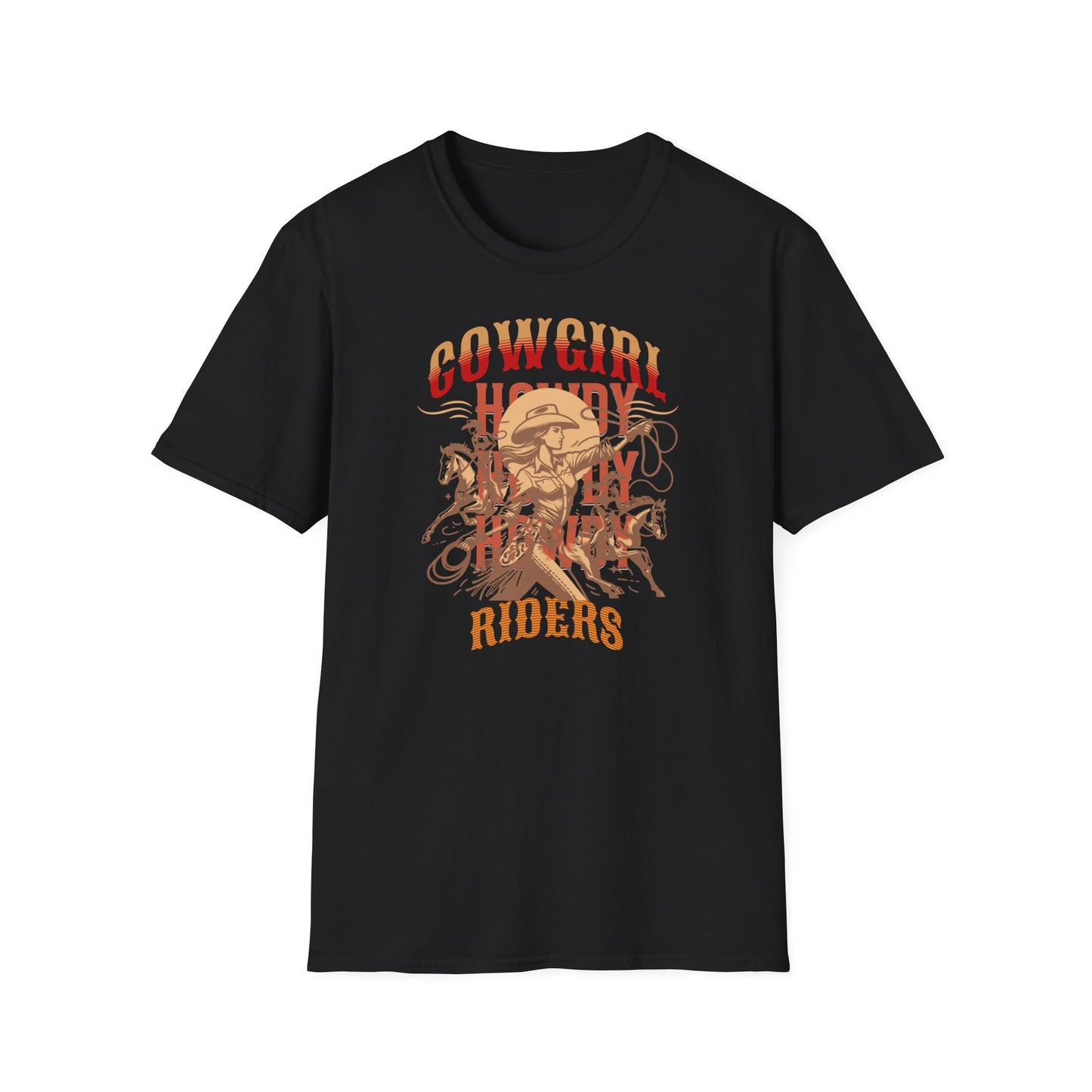 Cowgirl Rodeo T-Shirt - Vintage Style Graphic Tee, Perfect for Country Music Lovers, Western Fashion, Rodeo Events, Summer Outfits
