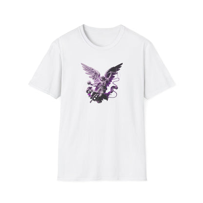 Eagle Graphic Unisex Softstyle T-Shirt, Vintage Bird Tee, Gifts for Nature Lovers, Casual Wear, Summer Fashion