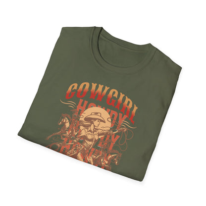 Cowgirl Rodeo T-Shirt - Vintage Style Graphic Tee, Perfect for Country Music Lovers, Western Fashion, Rodeo Events, Summer Outfits