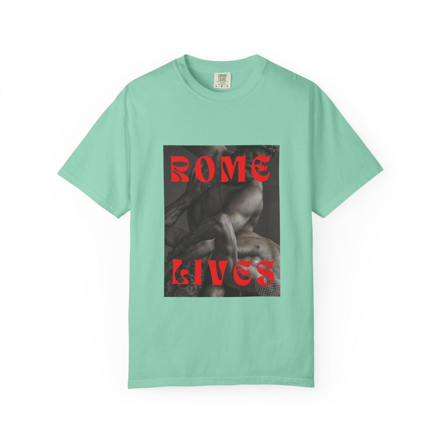 Rome Lives Graphic T-Shirt | Artistic Unisex Tee, Vintage-Inspired Apparel, Streetwear Fashion, Casual Wear, Gift for Art Lovers