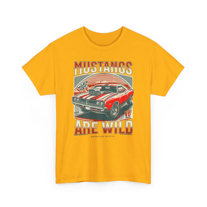 Vintage Mustang Graphic Tee, Car Lover Gift, Unisex Cotton Shirt, Automotive Enthusiast Apparel, Retro Style T-Shirt