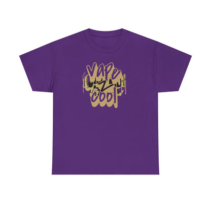 Vape Cool Tee, Unisex Heavy Cotton Tee, Casual Streetwear Top, Vapor Enthusiast Shirt, Hip Hop Style Tee, Unique Gift for Smokers