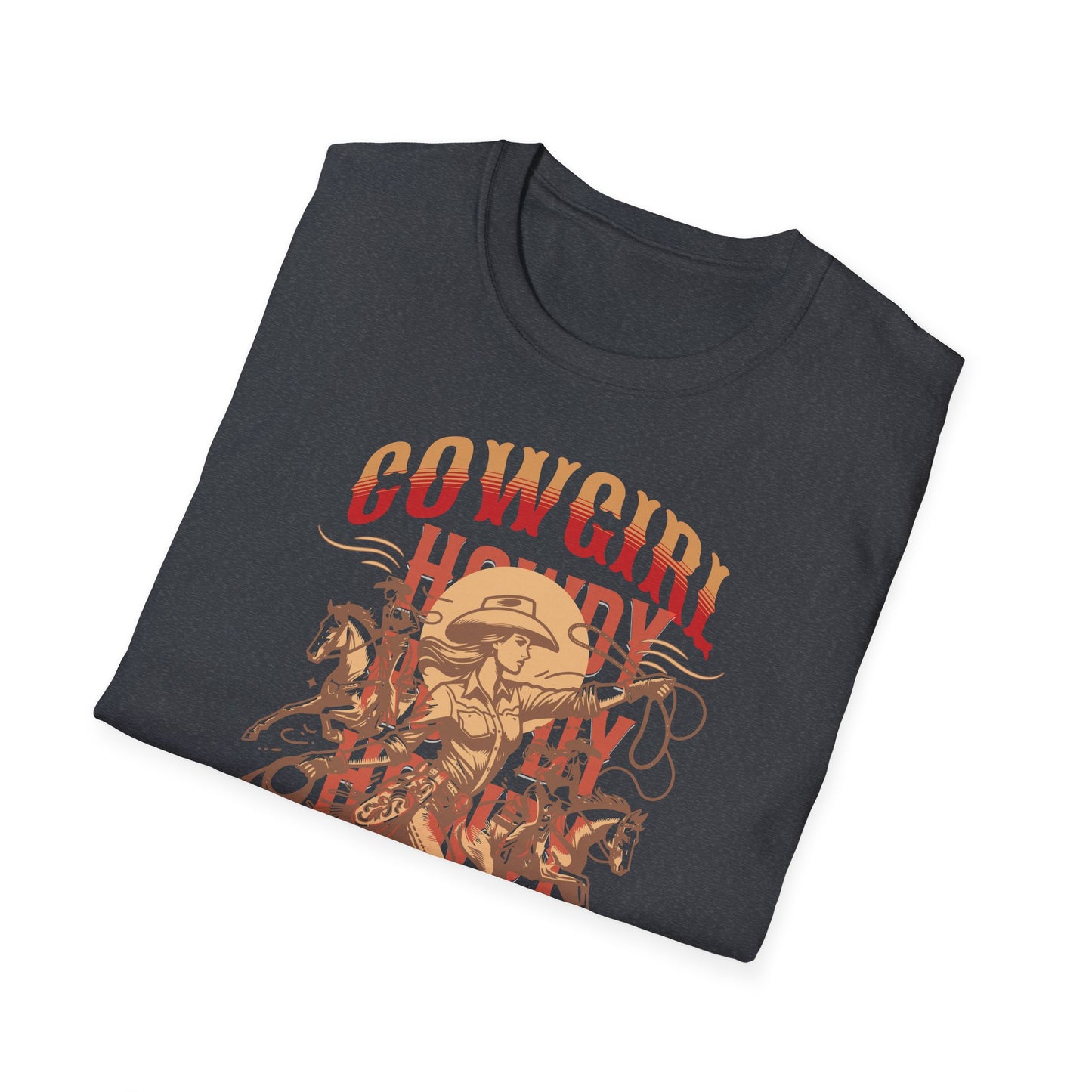 Cowgirl Rodeo T-Shirt - Vintage Style Graphic Tee, Perfect for Country Music Lovers, Western Fashion, Rodeo Events, Summer Outfits