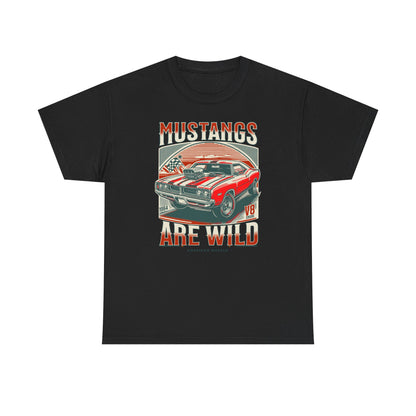 Vintage Mustang Graphic Tee, Car Lover Gift, Unisex Cotton Shirt, Automotive Enthusiast Apparel, Retro Style T-Shirt