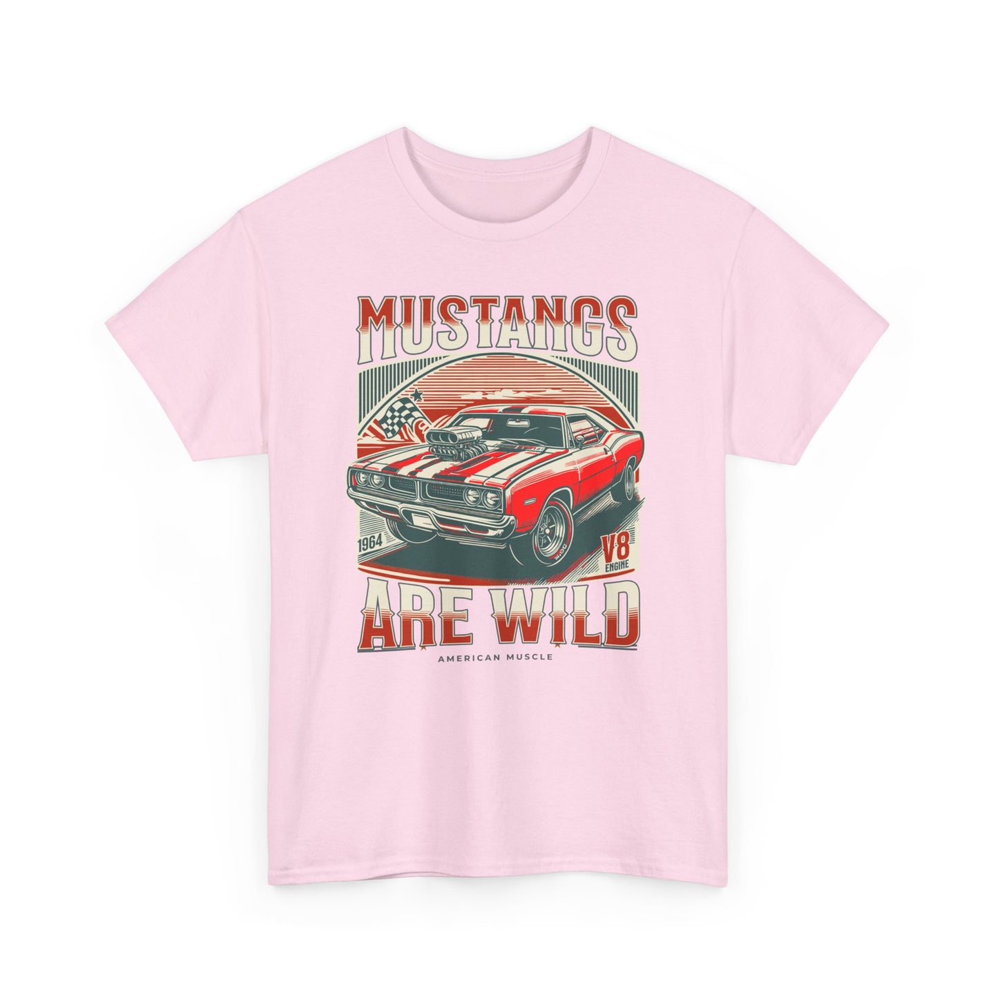 Vintage Mustang Graphic Tee, Car Lover Gift, Unisex Cotton Shirt, Automotive Enthusiast Apparel, Retro Style T-Shirt