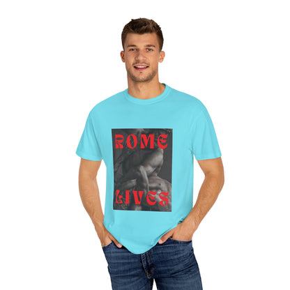 Rome Lives Graphic T-Shirt | Artistic Unisex Tee, Vintage-Inspired Apparel, Streetwear Fashion, Casual Wear, Gift for Art Lovers