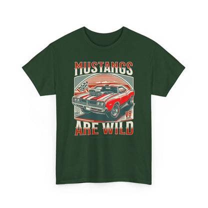 Vintage Mustang Graphic Tee, Car Lover Gift, Unisex Cotton Shirt, Automotive Enthusiast Apparel, Retro Style T-Shirt