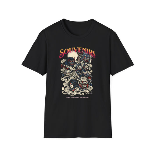 Souvenir Themed Unisex Softstyle T-Shirt, Graphic Tee, Vintage T-Shirt, Gift for Travelers, Unique Travel Souvenir